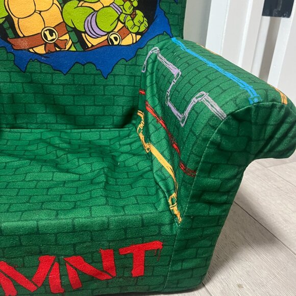 TMNT Teenage Mutant Ninja Turtles Kids Chair Vintage Foam 21" x 17.5" vintage - Picture 5 of 16